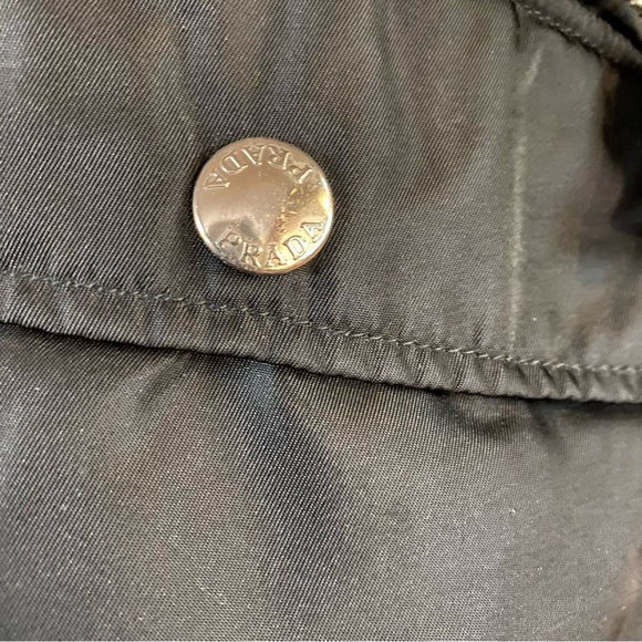 PRADA 90’s Vintage Black Utility Vest Nylon & Leather - Picture 3 of 11